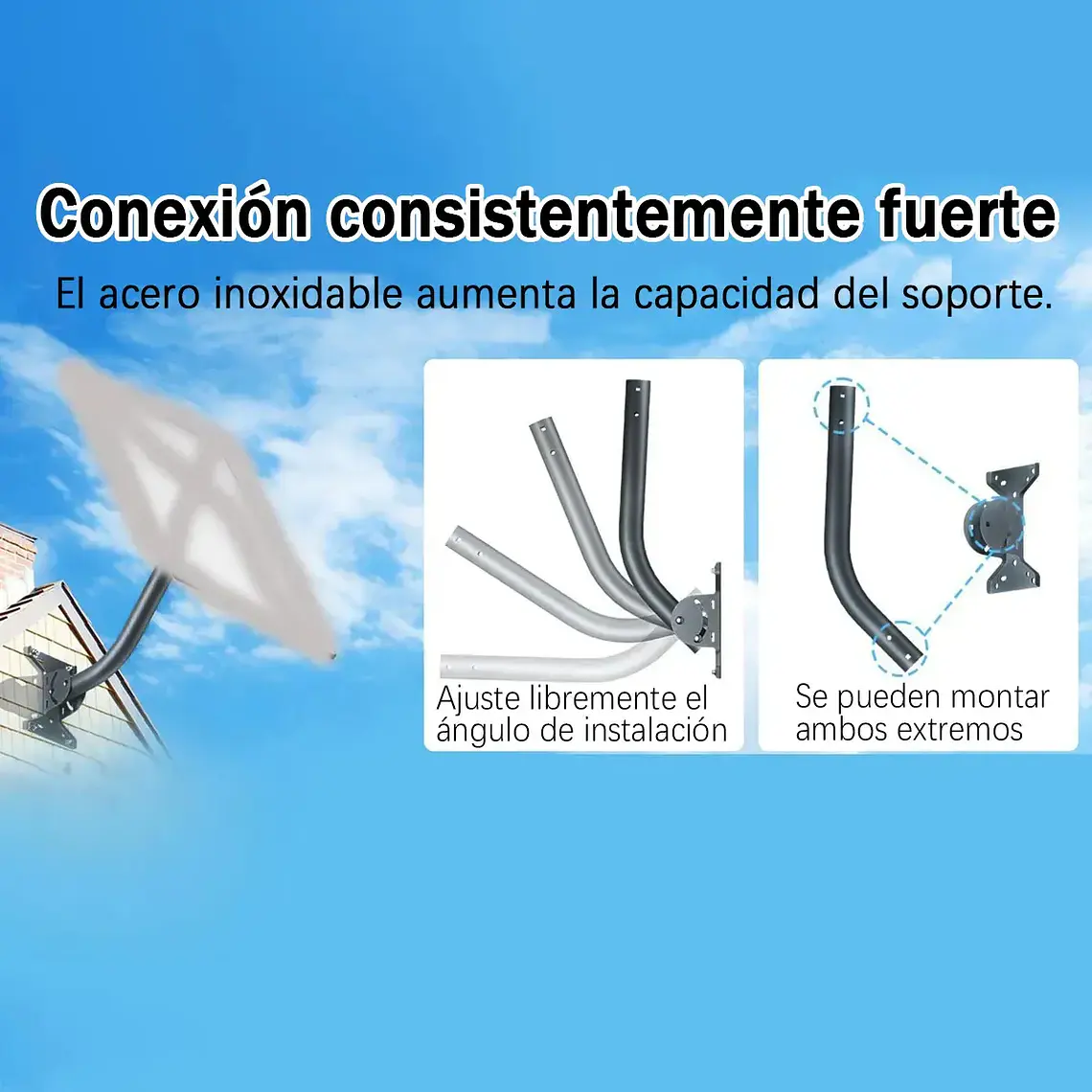 Soporte Ajustable V3 Para Antena Starlink+kit De Instalacion 3