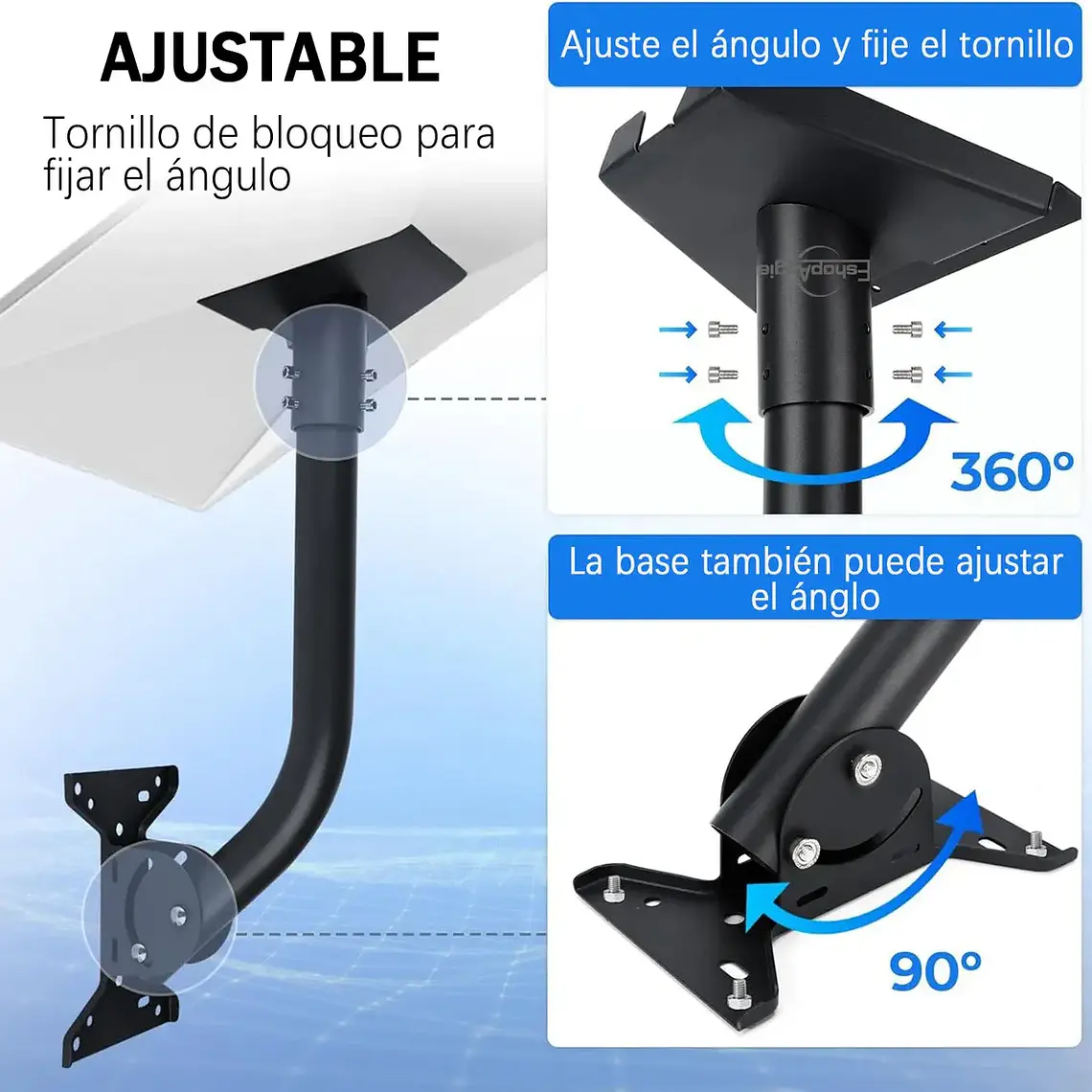 Soporte Ajustable V3 Para Antena Starlink+kit De Instalacion 4