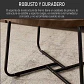 Juego De 2 Mesas De Centro Living Redonda Madera 70+50cm - Miniatura 4