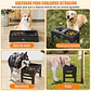 Comedero Bebedero Elevado Regulable 2en1 Perros Gatos Platos - Miniatura 7