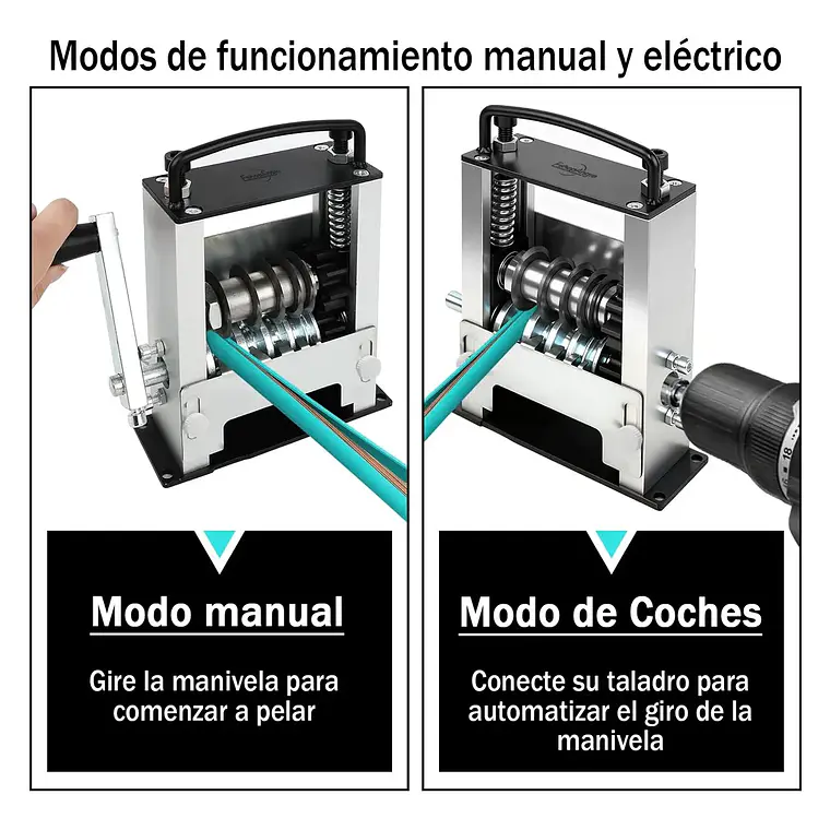 Maquina Peladora De Cables Pelacables Manual Y Para Taladro 3