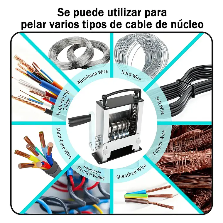 Maquina Peladora De Cables Pelacables Manual Y Para Taladro 7