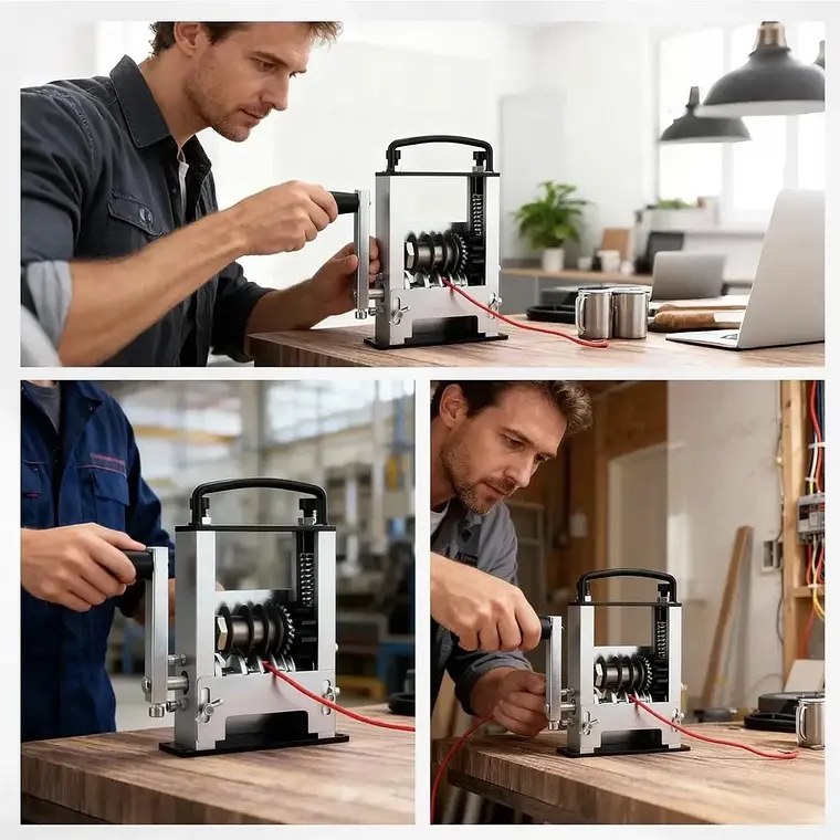 Maquina Peladora De Cables Pelacables Manual Y Para Taladro 8
