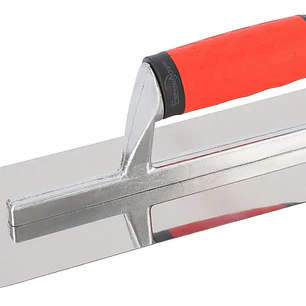 Llana De Enlucido De Acero Inoxidable Curva Hormigon 40x10cm