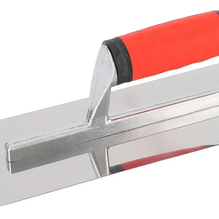 Llana De Enlucido De Acero Inoxidable Curva Hormigon 40x10cm 2