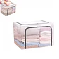 Organizadora Caja Para Ropa Transparente Soporte De Metal - Miniatura 1