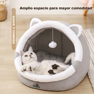 Cama Mediana Cómoda Para Gatos Tipo Cueva Lavable