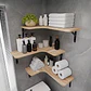 Set 3 Repisas Flotantes Esquineras De Madera Diseño Nordico - Miniatura 7