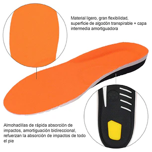 Plantillas Deportivas Ortopedicas Con Absorción De Impacto