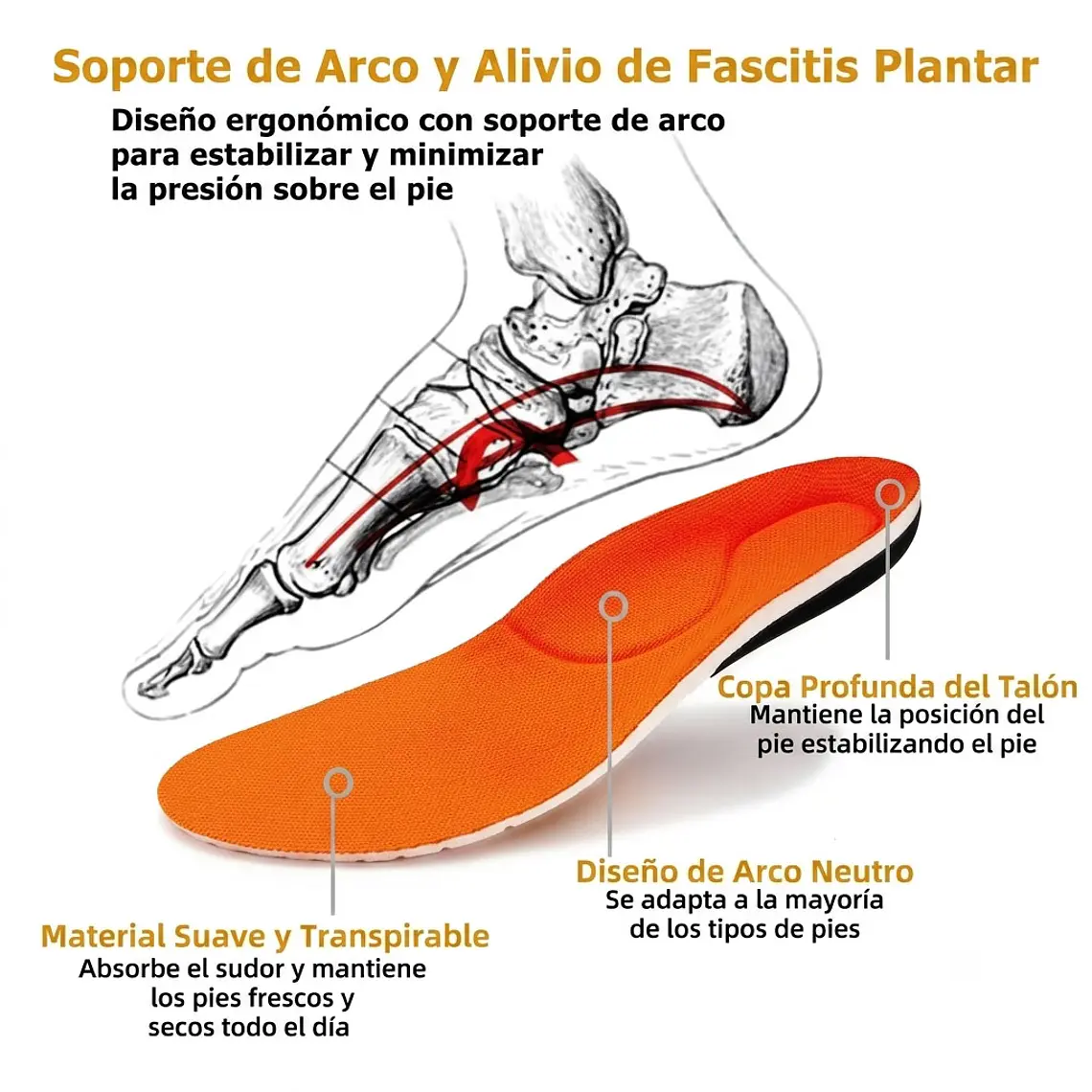 Plantillas Deportivas Ortopedicas Con Absorción De Impacto 4