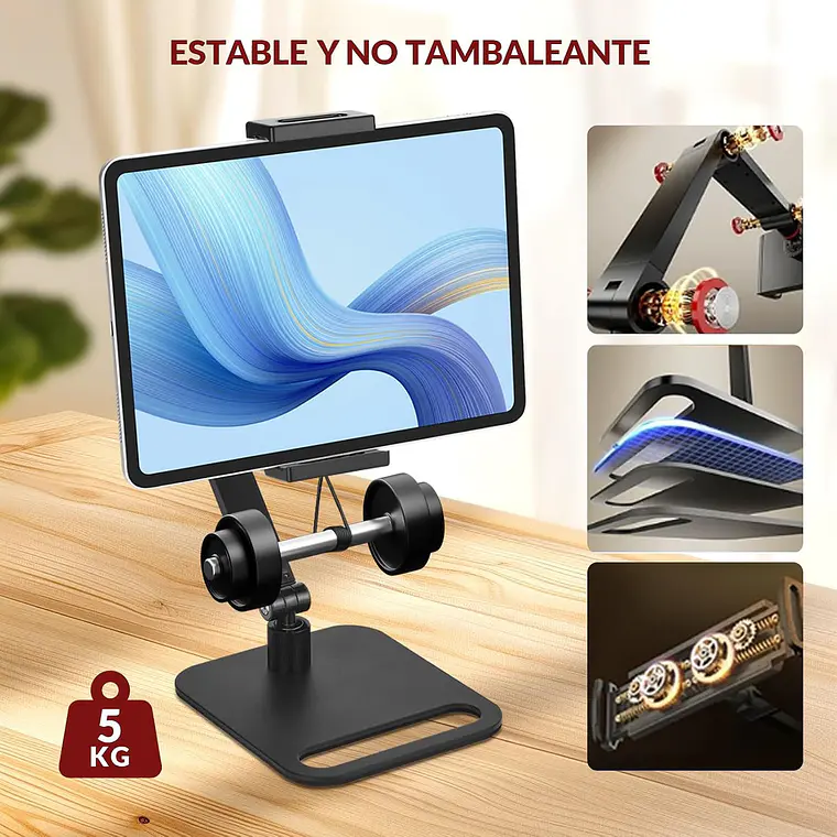 Soporte Ajustable Plegable Para Tablet Y Monitor De 17.3pulg 4