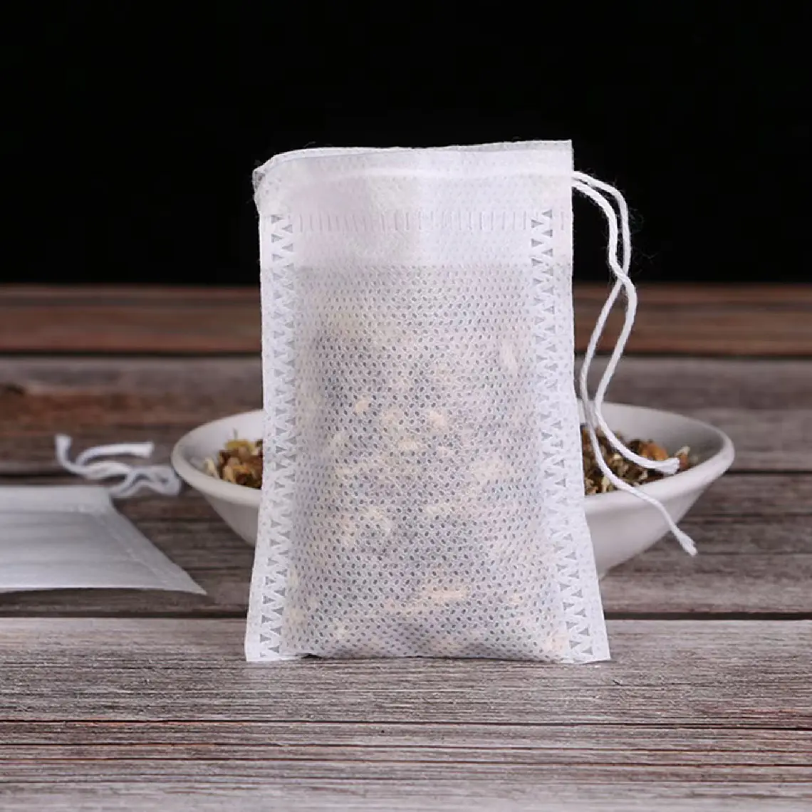 100 Bolsitas Bolsas Té Vacías Infusion Hierba Tela No Tejida 1