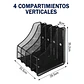 Organizador De Oficina Escritorio Vertical 4 Divisiones - Miniatura 8