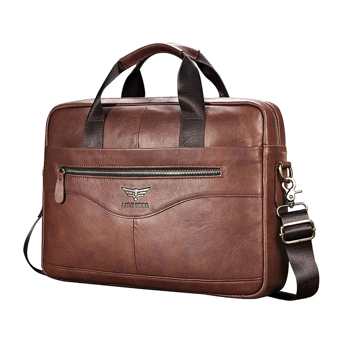 Maletín Bolso Portafolio De Cuero Para Portátil Notebook 14 1