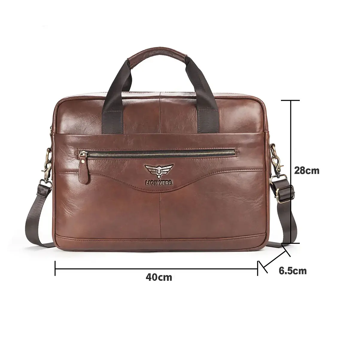 Maletín Bolso Portafolio De Cuero Para Portátil Notebook 14 8