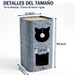 Casa Para Gatos 3 Pisos De Fieltro Cama Cueva Cerrada - Miniatura 5