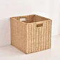 Cesta Canasto Organizador Decorativo De Mimbre Plegable - Miniatura 1