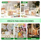 20 Bolsa Regalo Con Asa Transparente Reutilizable Decoración - Miniatura 4