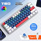 Teclado Mecanico Gamer 60% Rgb Español Hot-swap T60 Usb-c - Miniatura 3