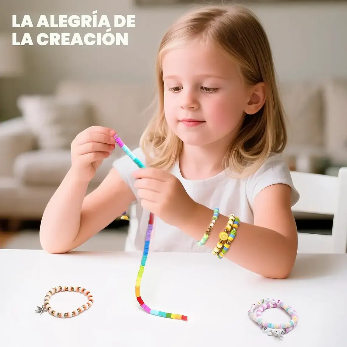 Kit Para Hacer Pulsera Cuentas Mostacillas Letras 24 Colores 5