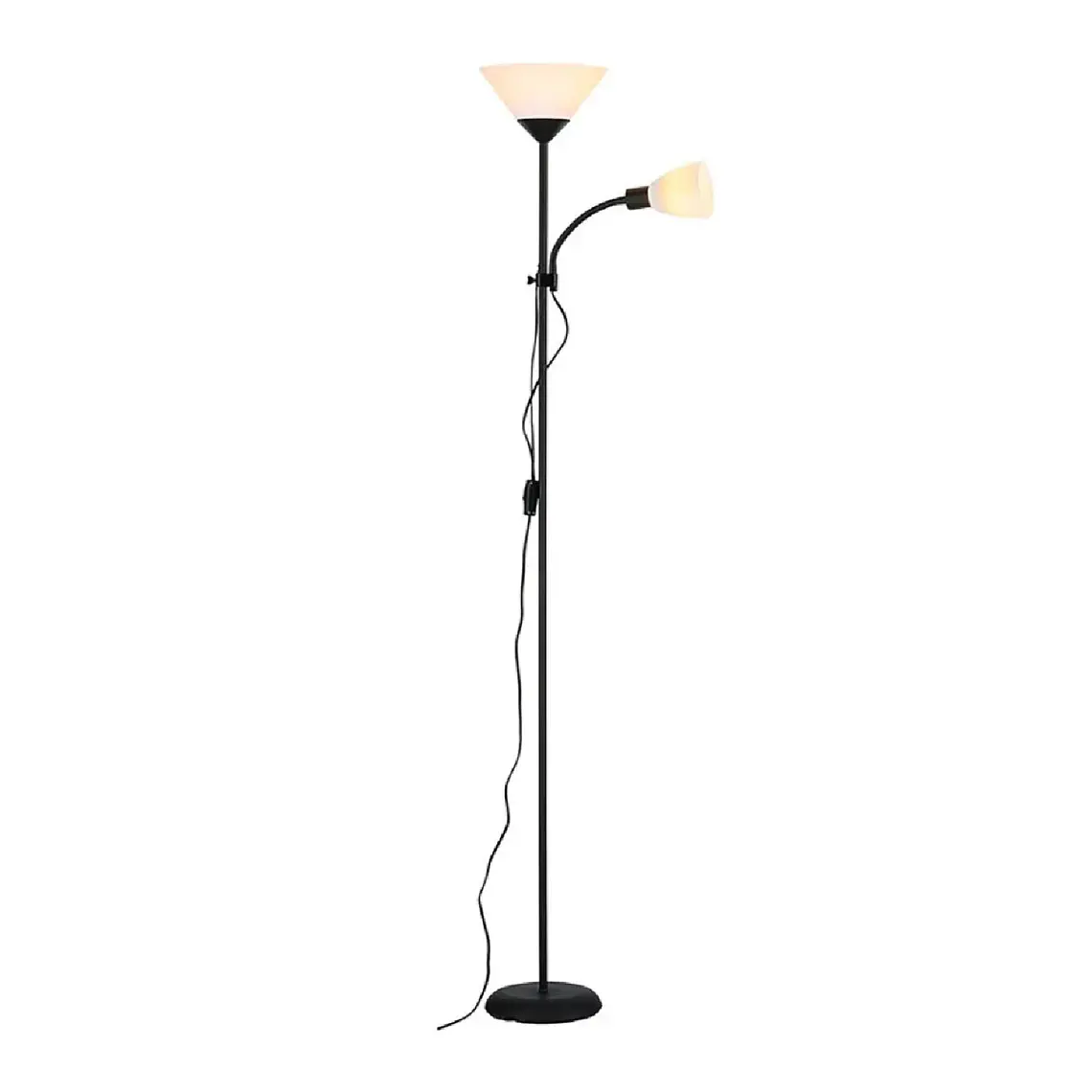 Lampara De Pie Doble Luz Lectura Y Ambiente Flexible Living 1