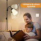 Lampara De Pie Doble Luz Lectura Y Ambiente Flexible Living - Miniatura 3