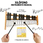 Xilofono 27 Notas Base Madera Y Metal Metalofono Educativo - Miniatura 2