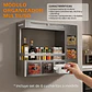 Organizador De Cocina Especias Condimentero Modular Flotante - Miniatura 3