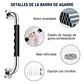 2 Barras Agarradera De Seguridad Baño Acero Inoxidable 50cm - Miniatura 3