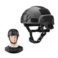 Casco Tactico Airsoft Paintball Militar Con Rieles Velcro - Miniatura 1