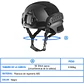 Casco Tactico Airsoft Paintball Militar Con Rieles Velcro - Miniatura 4