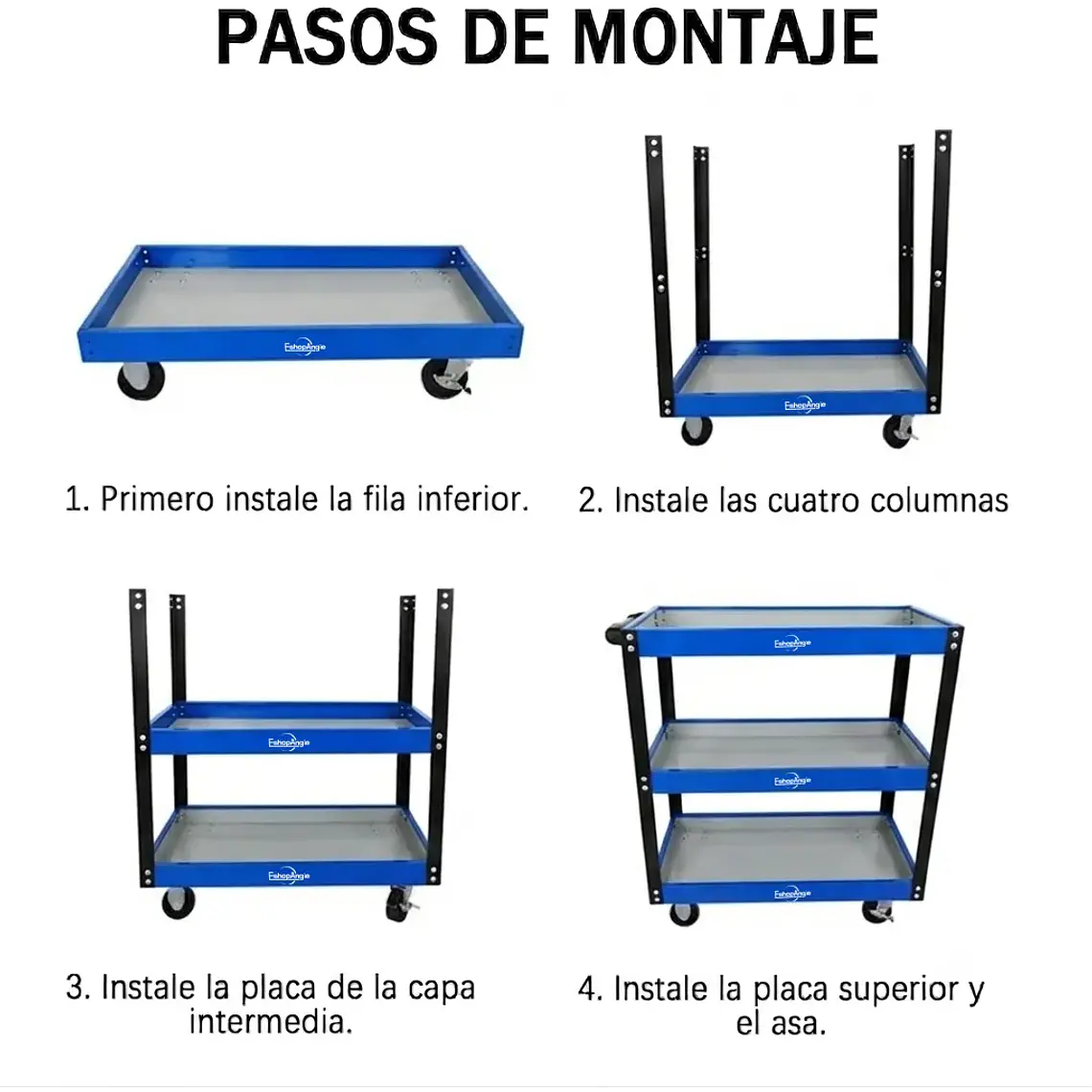 Carrito Organizador Porta Herramientas 3 Niveles Taller 5