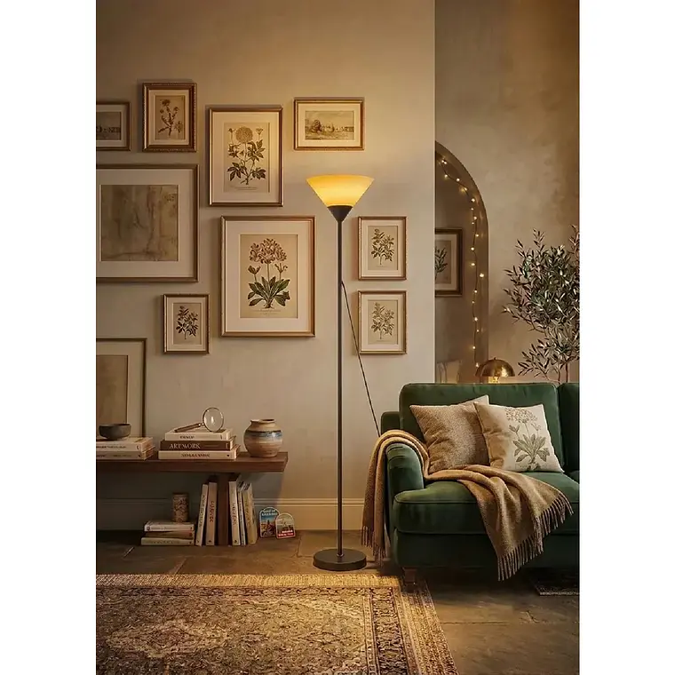 Lampara De Pie Lectura Moderna Luz Calida Living Dormitorio 5