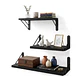X3 Repisas Flotantes De Pared Decorativas Estantes De Madera - Miniatura 3