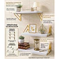 X3 Repisas Flotantes De Pared Decorativas Estantes De Madera - Miniatura 4