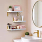 X3 Repisas Flotantes De Pared Decorativas Estantes De Madera - Miniatura 6