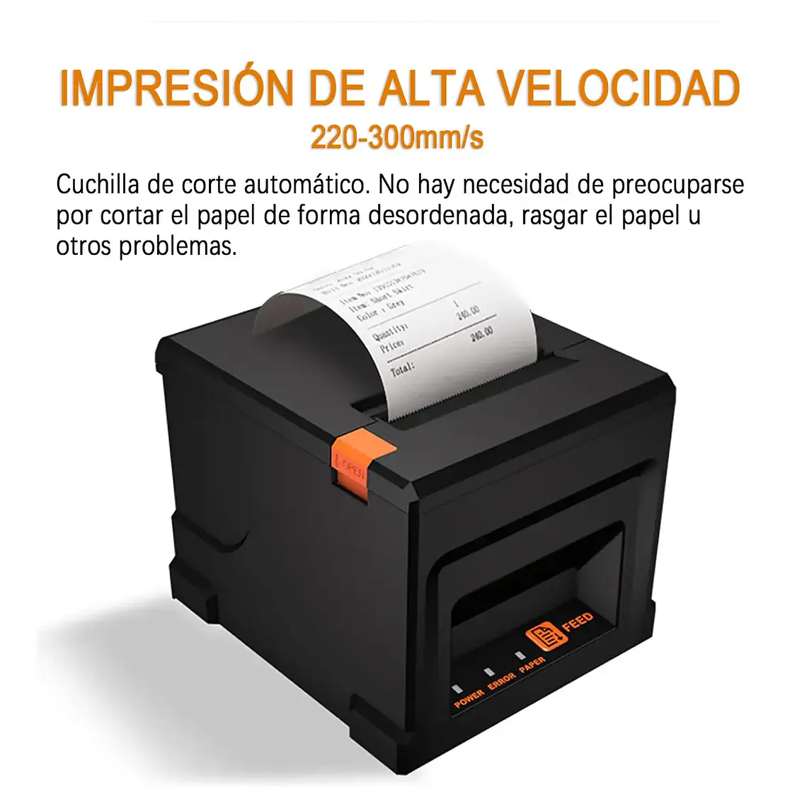 Impresora Termica Pos 80mm Usb/red Boleta Comanda Cortador 6