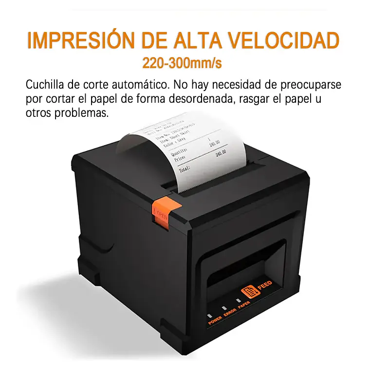Impresora Termica Pos 80mm Usb/red Boleta Comanda Cortador 6