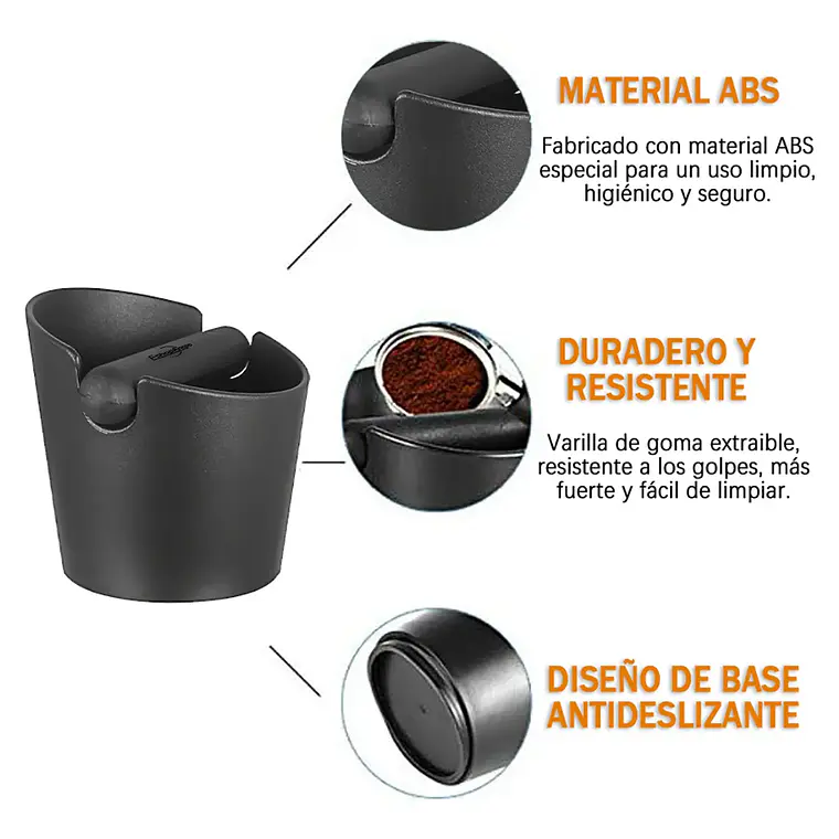 Knock Box Deposito Borra De Cafe Barista Recipiente Cafetera 4