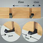 Perchero De Pared Madera Bambu 5 Ganchos Plegables Retractil - Miniatura 5