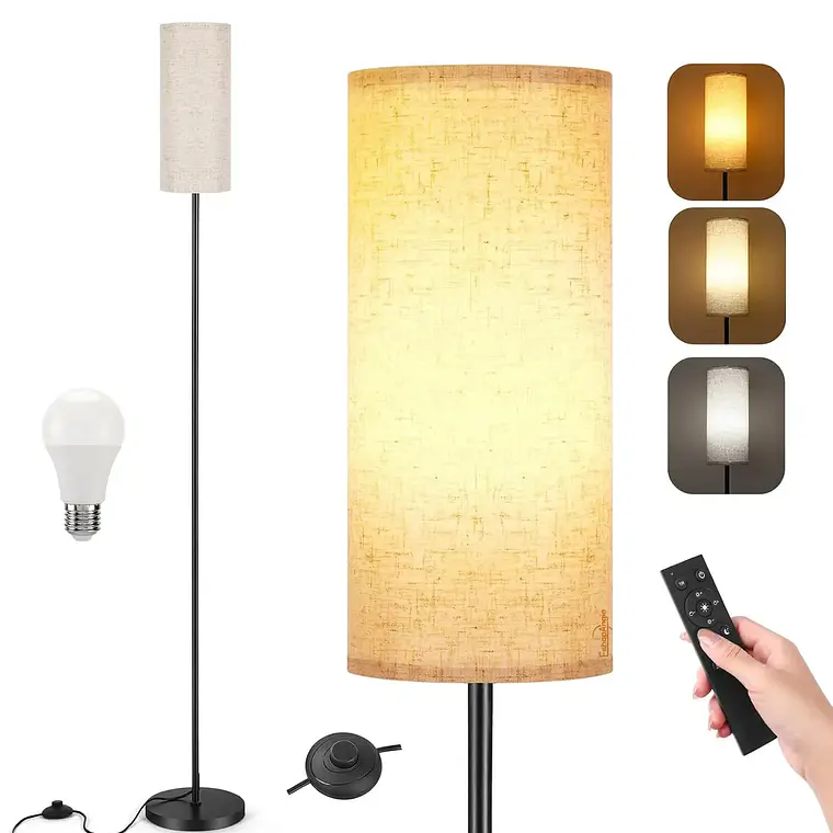 Lampara De Pie Moderna Living 3 Tonos De Luz +control 1
