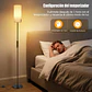 Lampara De Pie Moderna Living 3 Tonos De Luz +control - Miniatura 6