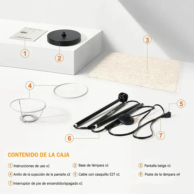 Lampara De Pie Moderna Living 3 Tonos De Luz +control 9