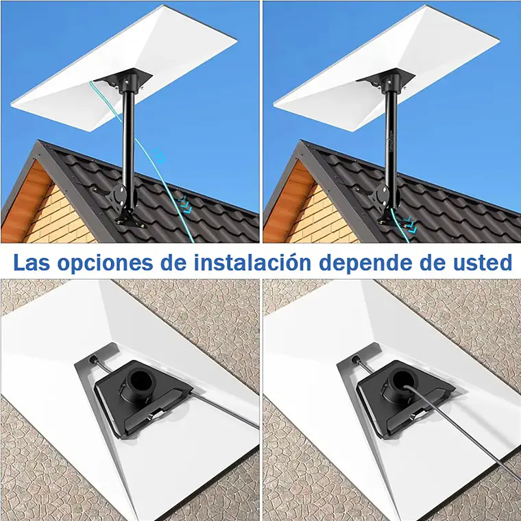 Soporte Estable Para Antena Starlink Kit Montaje Pared Techo 6