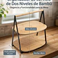 Bandeja Organizador 2 Niveles Bambu Para Servir Bocaditos - Miniatura 6