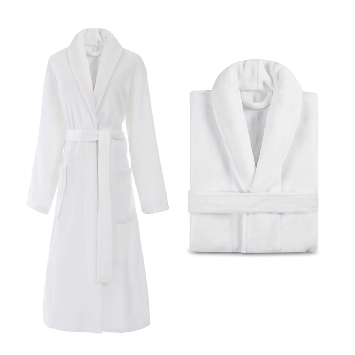 Bata De Dormir Bata De Baño Afranelada Para Hombre Y Mujer 1