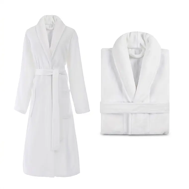 Bata De Dormir Bata De Baño Afranelada Para Hombre Y Mujer 1