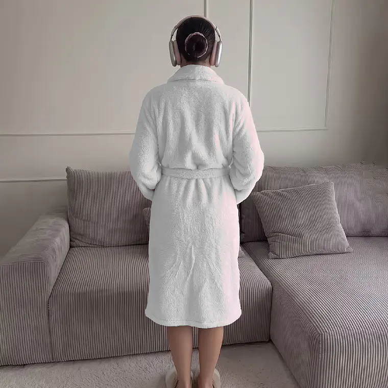 Bata De Dormir Bata De Baño Afranelada Para Hombre Y Mujer 4