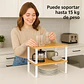 Organizador De 2 Repisas Estante De Vajilla Y Loza Apilable - Miniatura 3