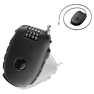 Candado Con Cable De Seguridad Clave De 4 Dígitos Retractil